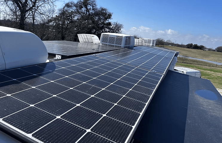 RV solar installation job 2