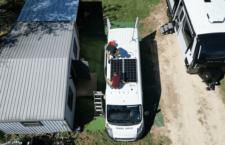 RV solar installation job 3