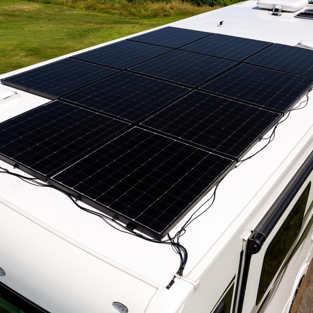 RV solar installation job 5