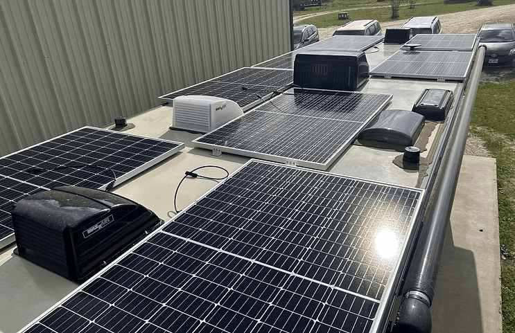 RV solar installation job 7