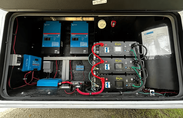 RV solar installation job 8